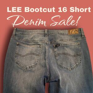 ✅ 3/$20 Sale - LEE Regular Fit,Bootcut,Mid Rise Blue Jeans. - Women's 16 Short